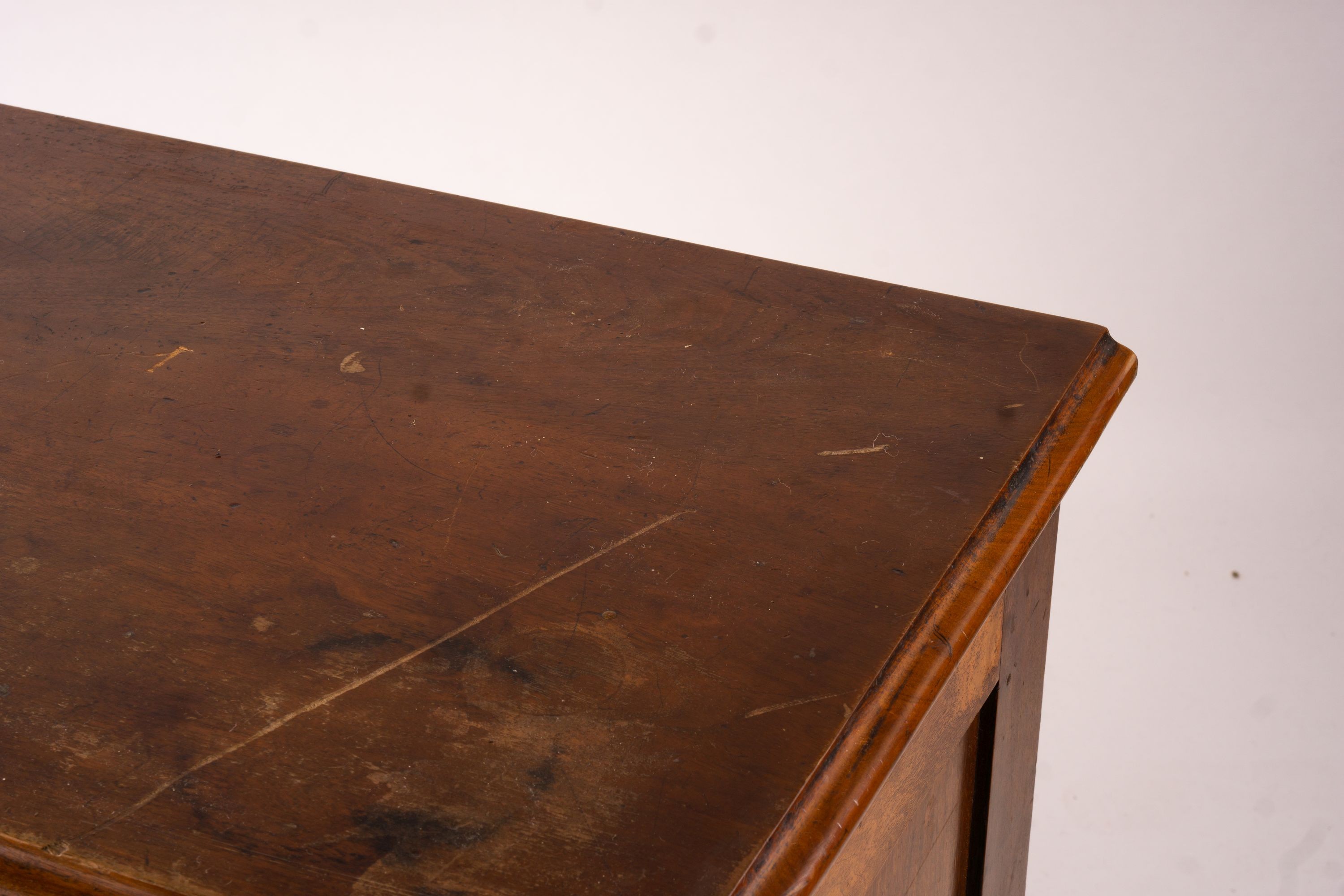 A pair of Victorian walnut chests, width 102cm, depth 49cm, height 99cm